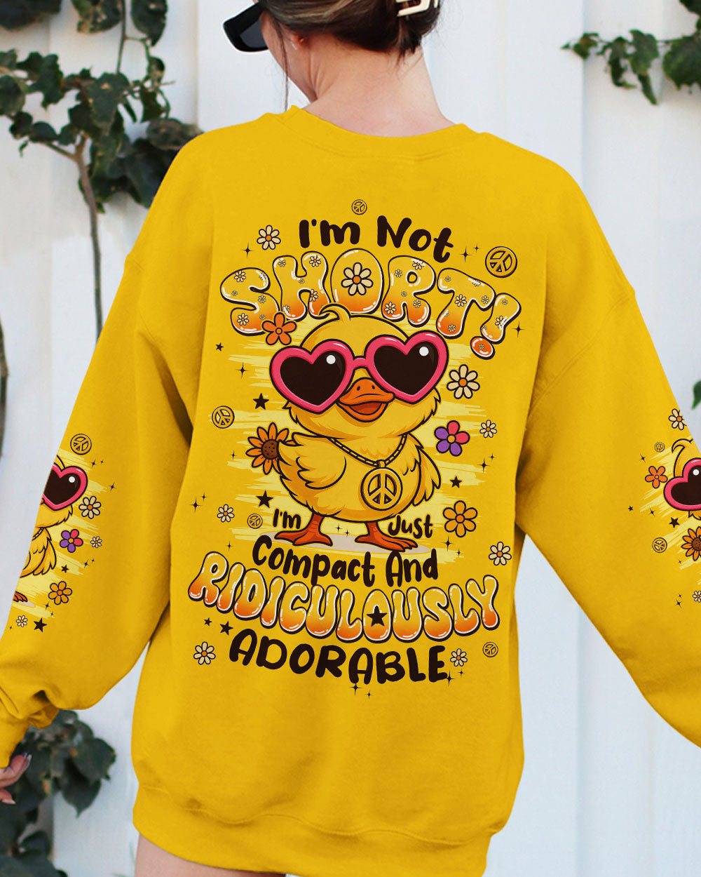 I'M NOT SHORT DUCK HIPPIE ALL OVER PRINT - TYPQ2506254