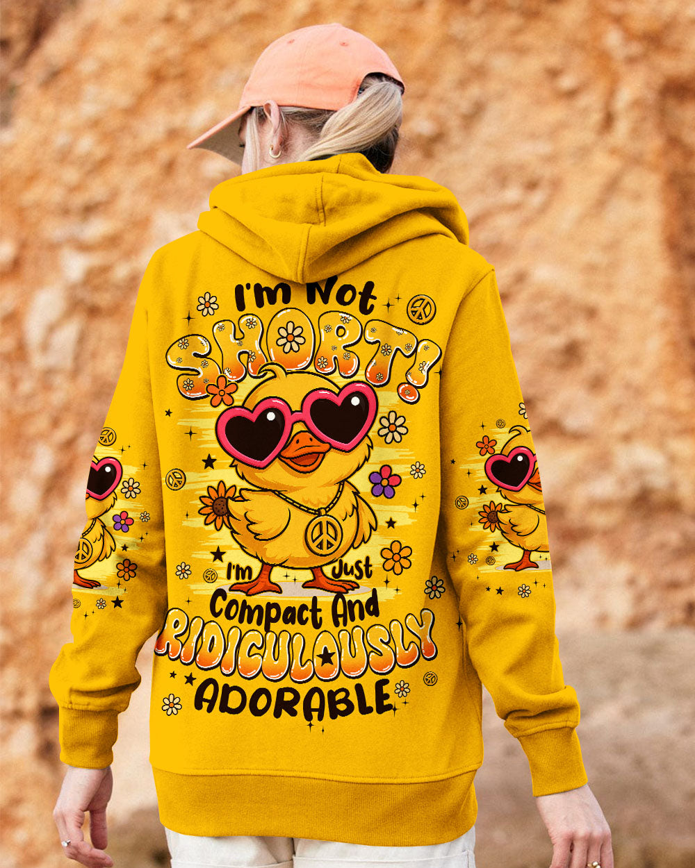 I'M NOT SHORT DUCK HIPPIE ALL OVER PRINT - TYPQ2506254