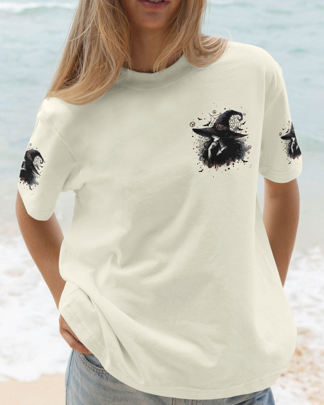 SOMETHING WICKED THIS WAY COMES HALLOWEEN WITCH ALL OVER PRINT - TYPQ2507252