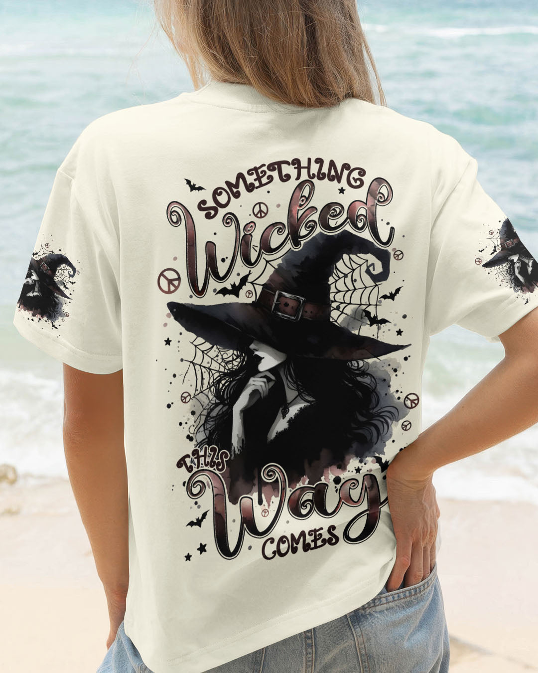 SOMETHING WICKED THIS WAY COMES HALLOWEEN WITCH ALL OVER PRINT - TYPQ2507252