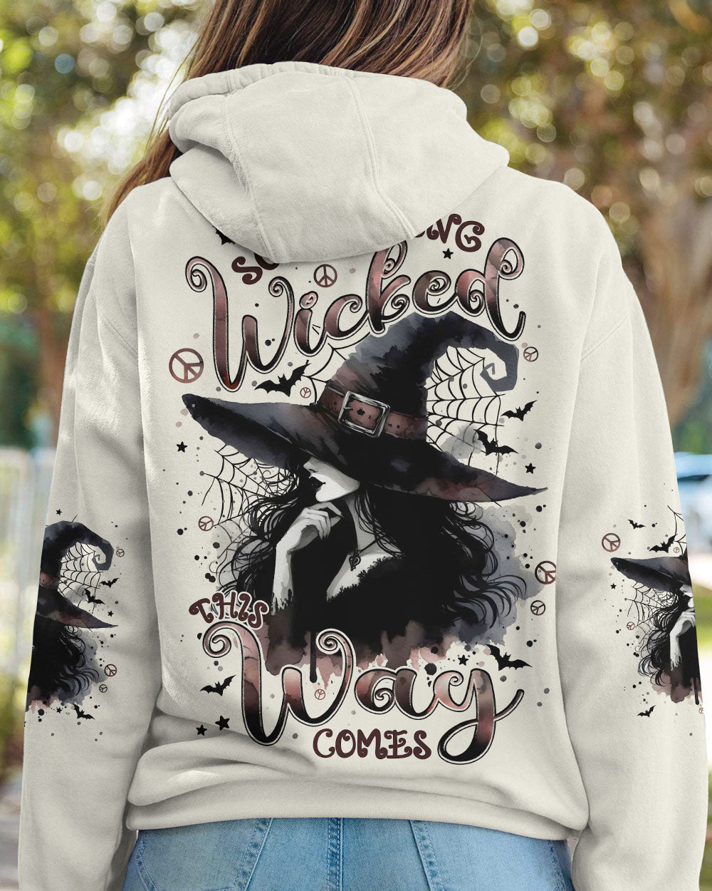 SOMETHING WICKED THIS WAY COMES HALLOWEEN WITCH ALL OVER PRINT - TYPQ2507252
