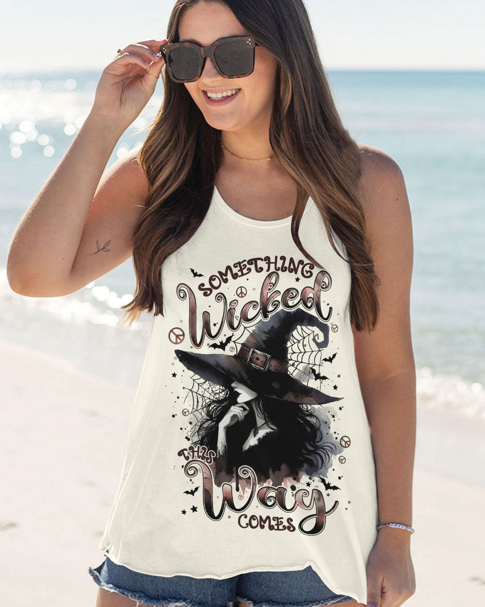 SOMETHING WICKED THIS WAY COMES HALLOWEEN WITCH ALL OVER PRINT - TYPQ2507252