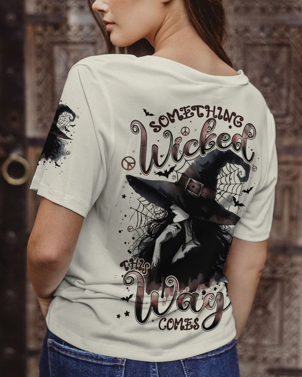 SOMETHING WICKED THIS WAY COMES HALLOWEEN WITCH ALL OVER PRINT - TYPQ2507252