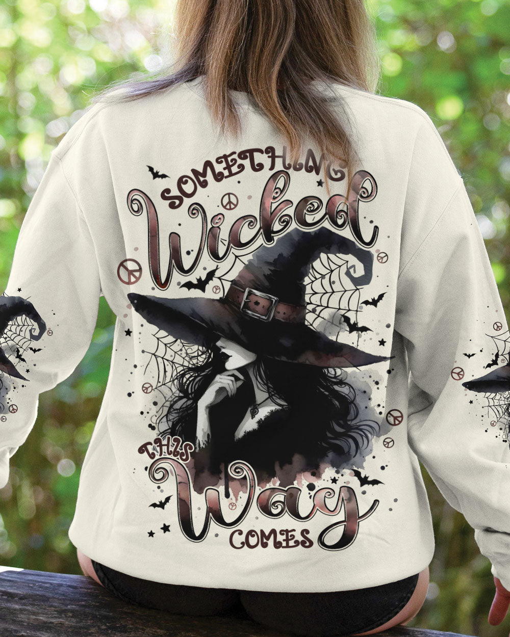 SOMETHING WICKED THIS WAY COMES HALLOWEEN WITCH ALL OVER PRINT - TYPQ2507252