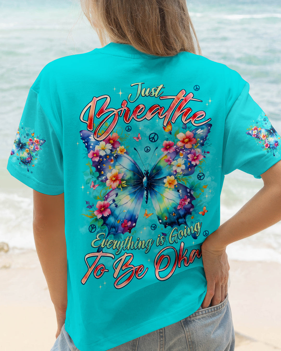 JUST BREATHE BUTTERFLY ALL OVER PRINT - TYPQ2512252