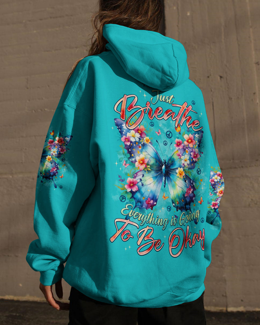 JUST BREATHE BUTTERFLY ALL OVER PRINT - TYPQ2512252