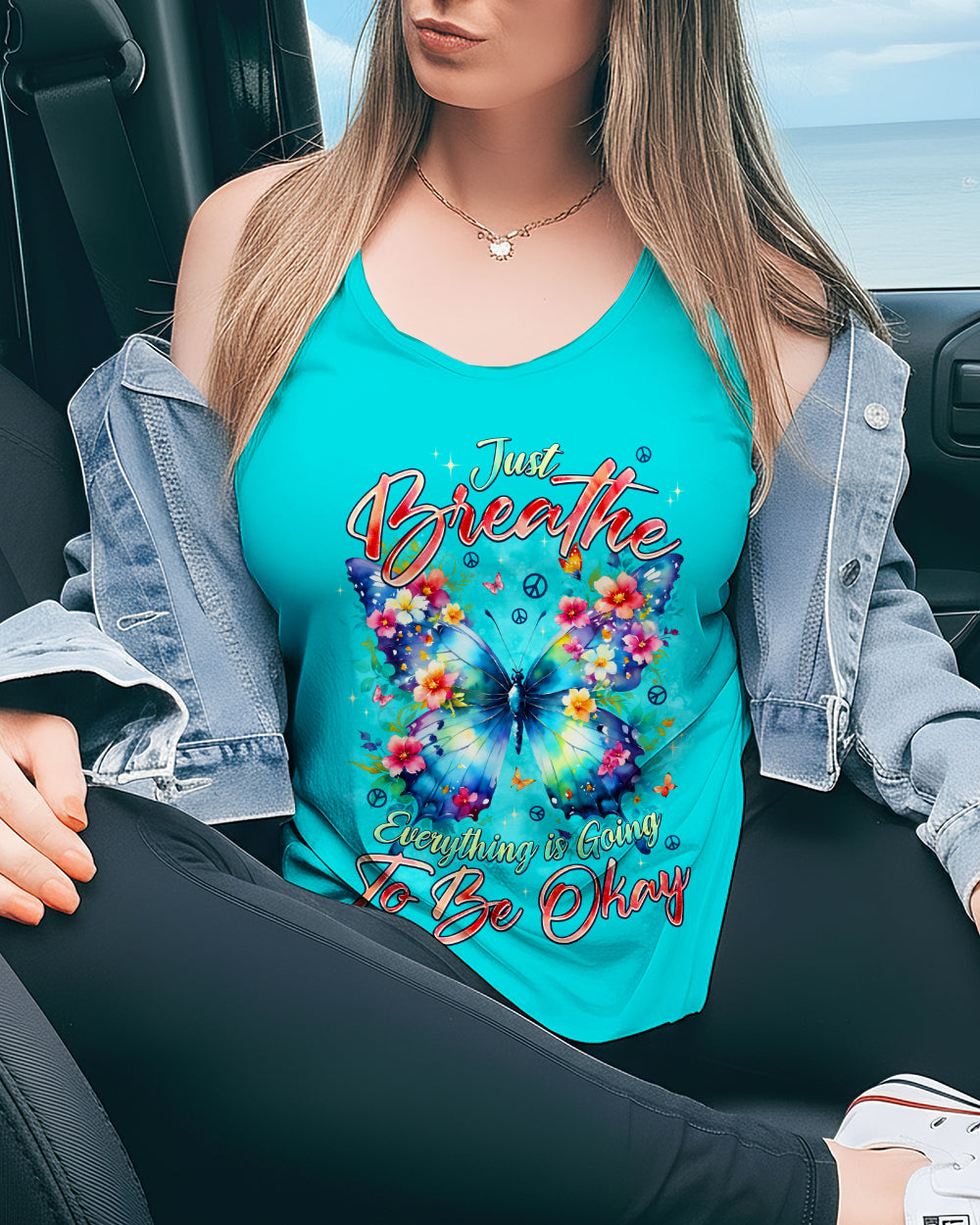 JUST BREATHE BUTTERFLY ALL OVER PRINT - TYPQ2512252