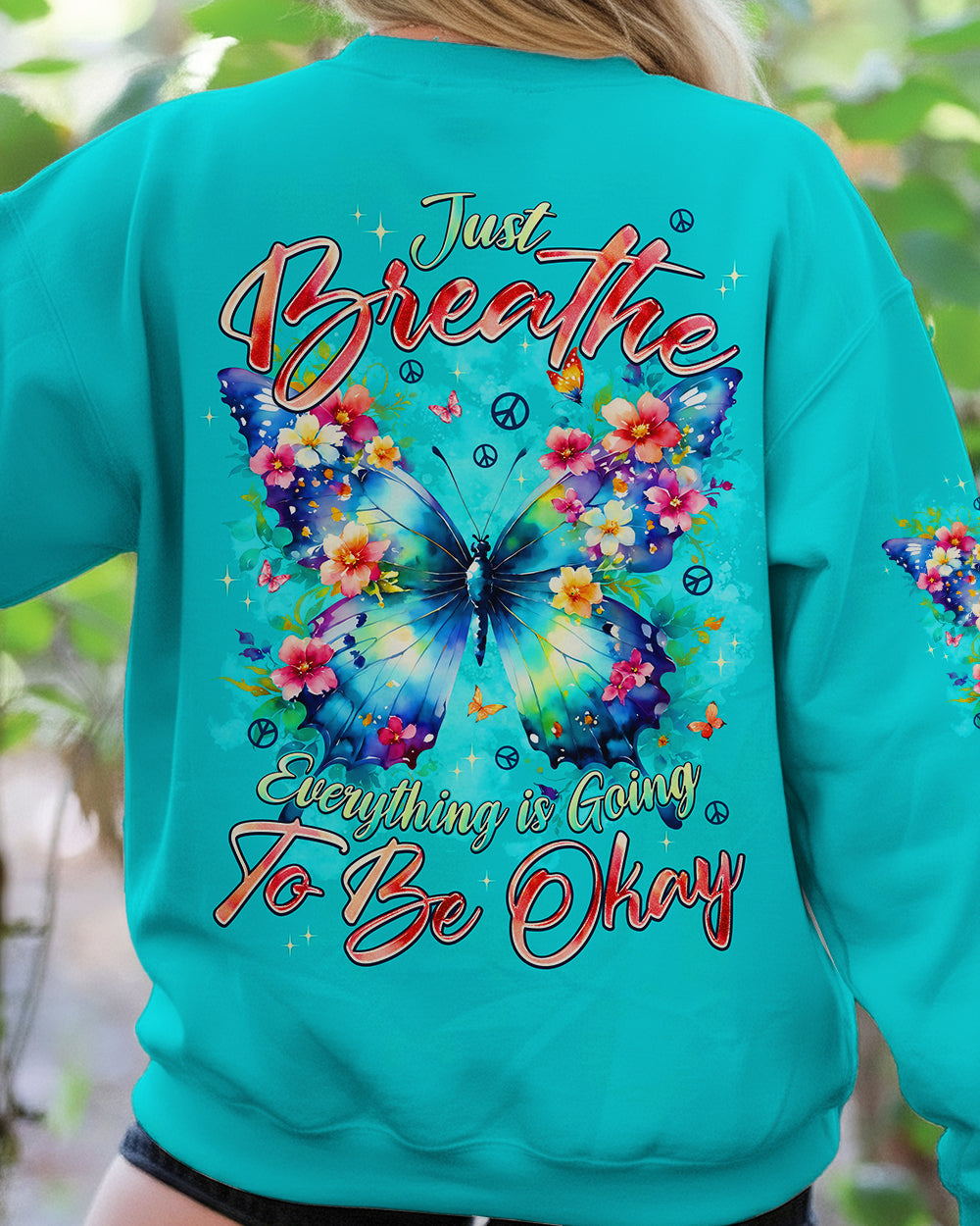 JUST BREATHE BUTTERFLY ALL OVER PRINT - TYPQ2512252