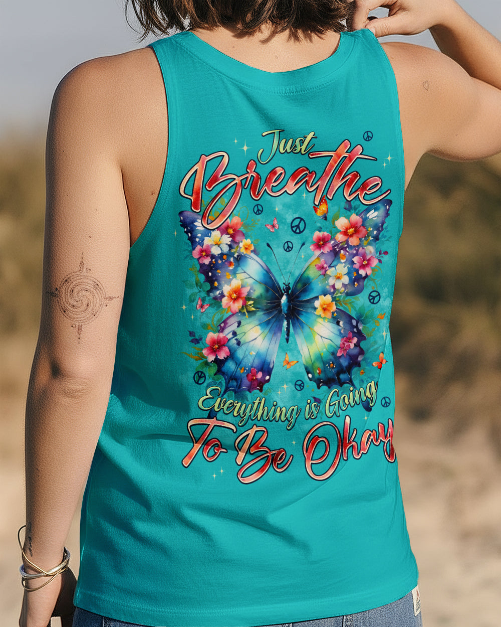 JUST BREATHE BUTTERFLY ALL OVER PRINT - TYPQ2512252