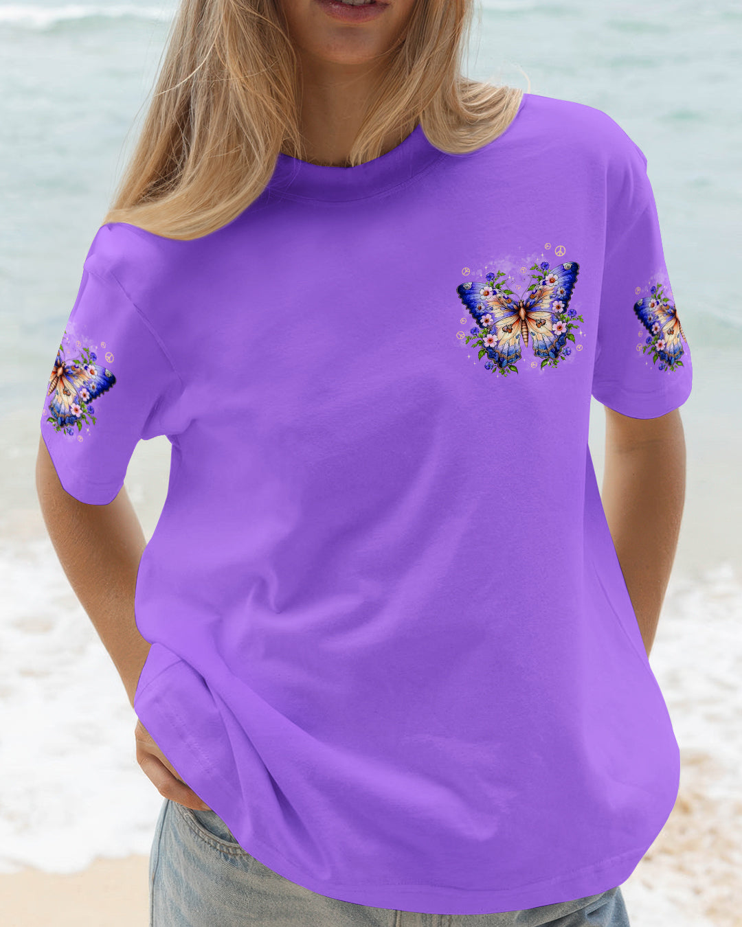 ALWAYS BELIEVE IN THE IMPOSSIBLE BUTTERFLY ALL OVER PRINT - TYPQ2601261