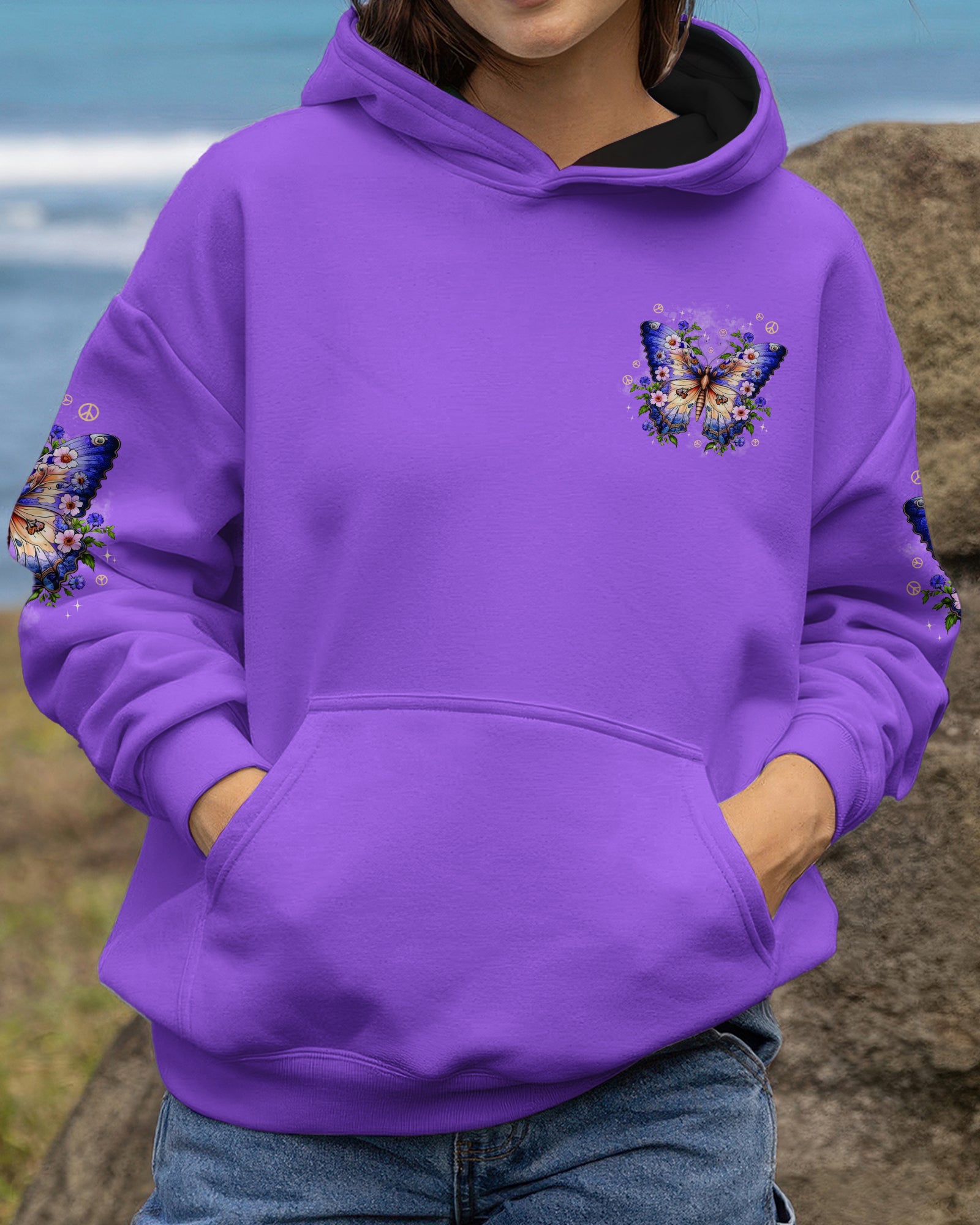 ALWAYS BELIEVE IN THE IMPOSSIBLE BUTTERFLY ALL OVER PRINT - TYPQ2601261