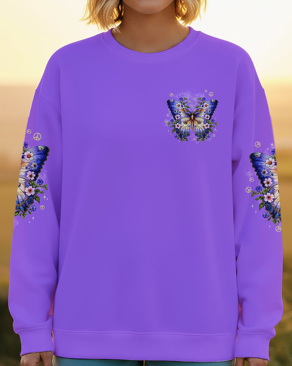 ALWAYS BELIEVE IN THE IMPOSSIBLE BUTTERFLY ALL OVER PRINT - TYPQ2601261