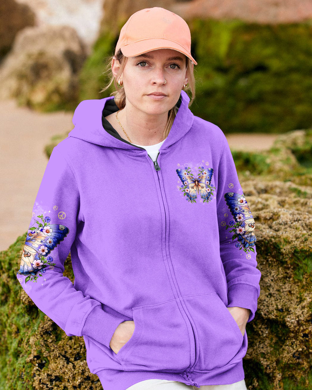 ALWAYS BELIEVE IN THE IMPOSSIBLE BUTTERFLY ALL OVER PRINT - TYPQ2601261