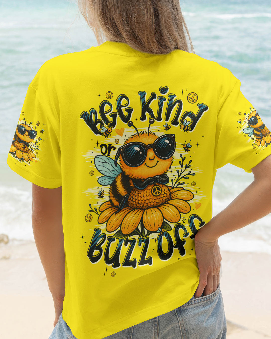 BEE KIND OR BUZZ OFF ALL OVER PRINT - TYPQ2606253