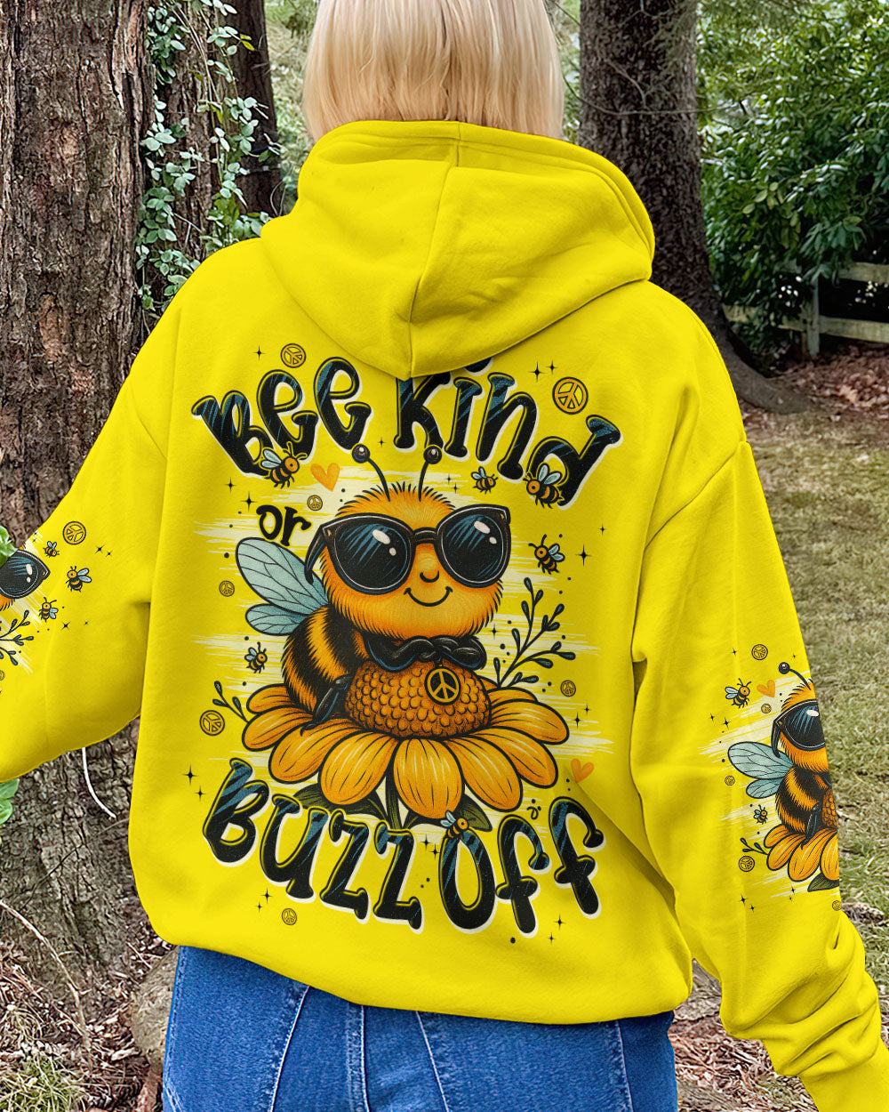 BEE KIND OR BUZZ OFF ALL OVER PRINT - TYPQ2606253