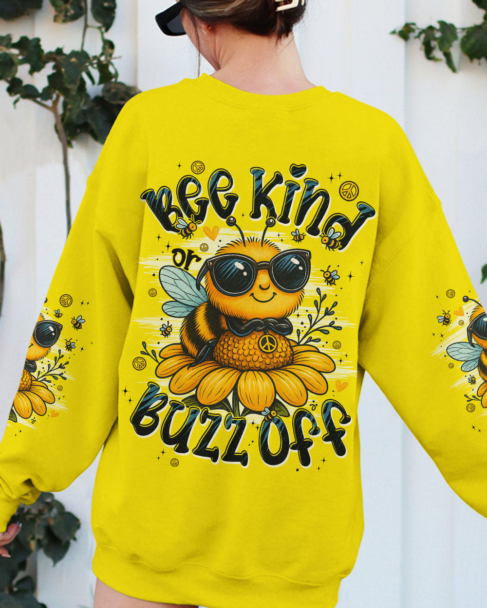 BEE KIND OR BUZZ OFF ALL OVER PRINT - TYPQ2606253