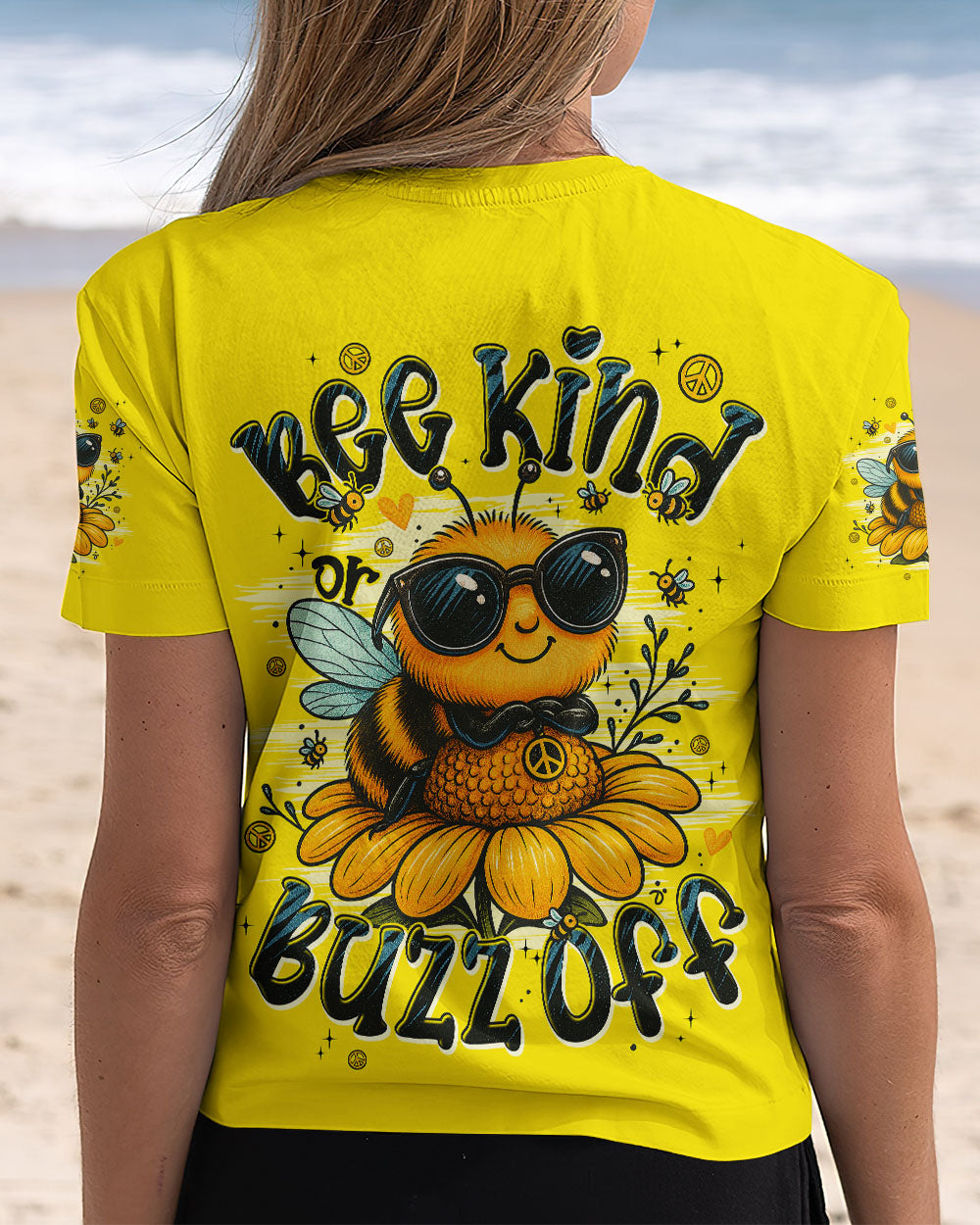 BEE KIND OR BUZZ OFF ALL OVER PRINT - TYPQ2606253