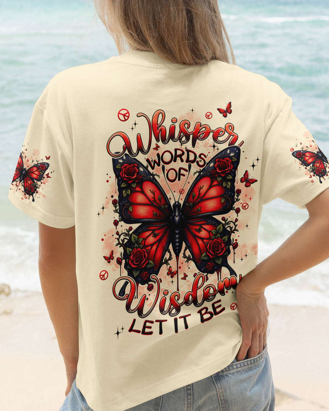WHISPER WORDS OF WISDOM LET IT BE BUTTERFLY ALL OVER PRINT - TYPQ2607252