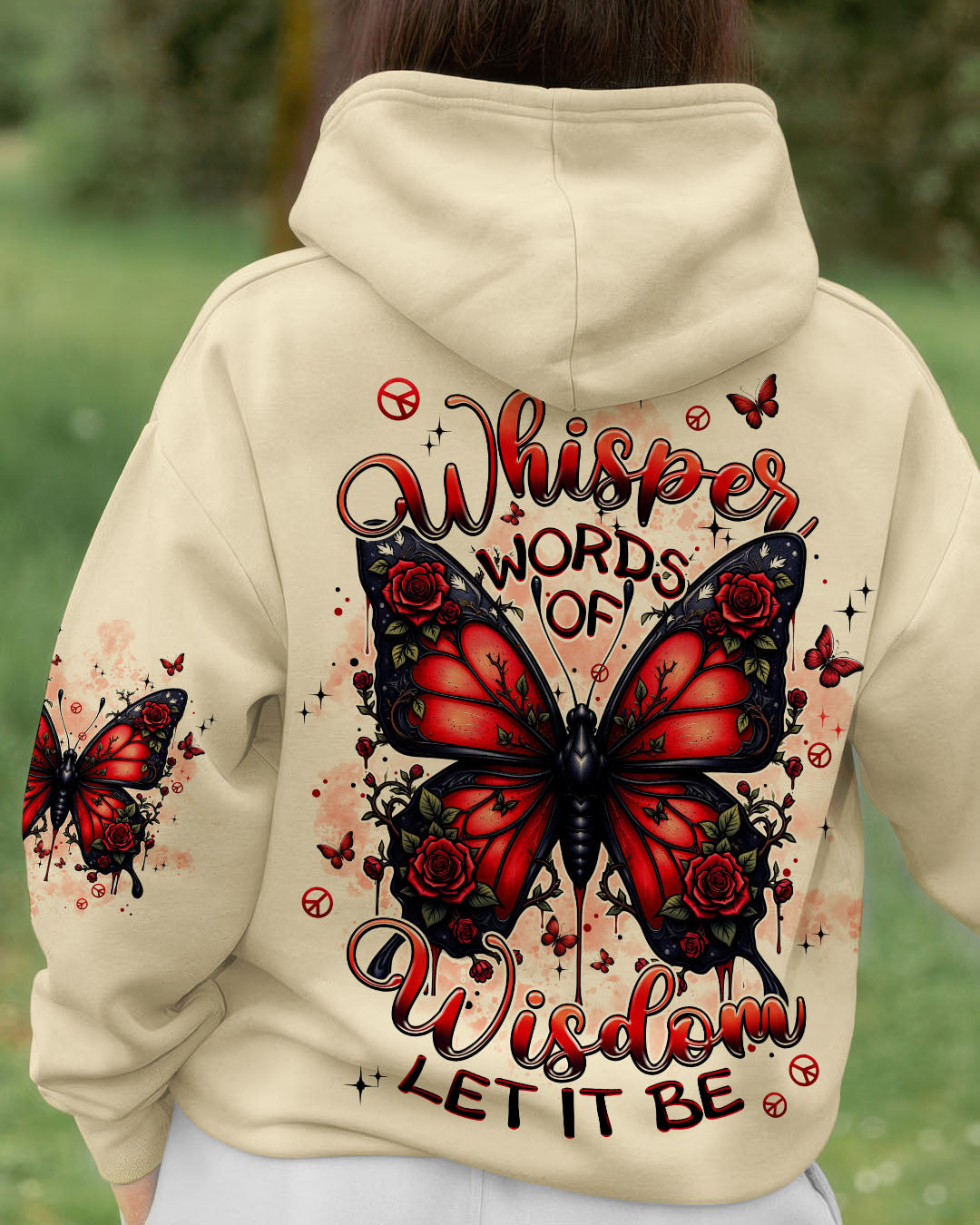 WHISPER WORDS OF WISDOM LET IT BE BUTTERFLY ALL OVER PRINT - TYPQ2607252