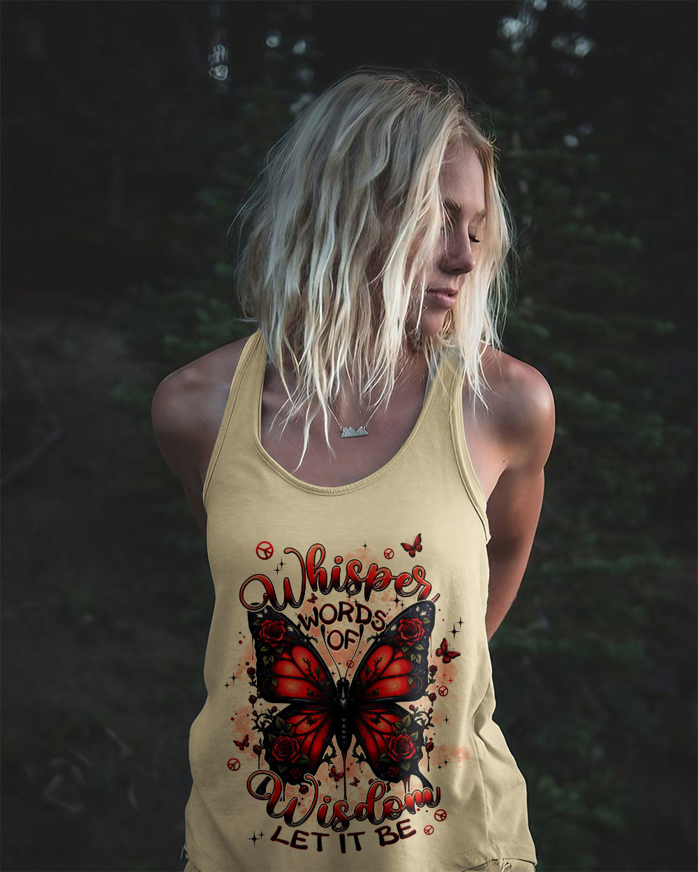 WHISPER WORDS OF WISDOM LET IT BE BUTTERFLY ALL OVER PRINT - TYPQ2607252