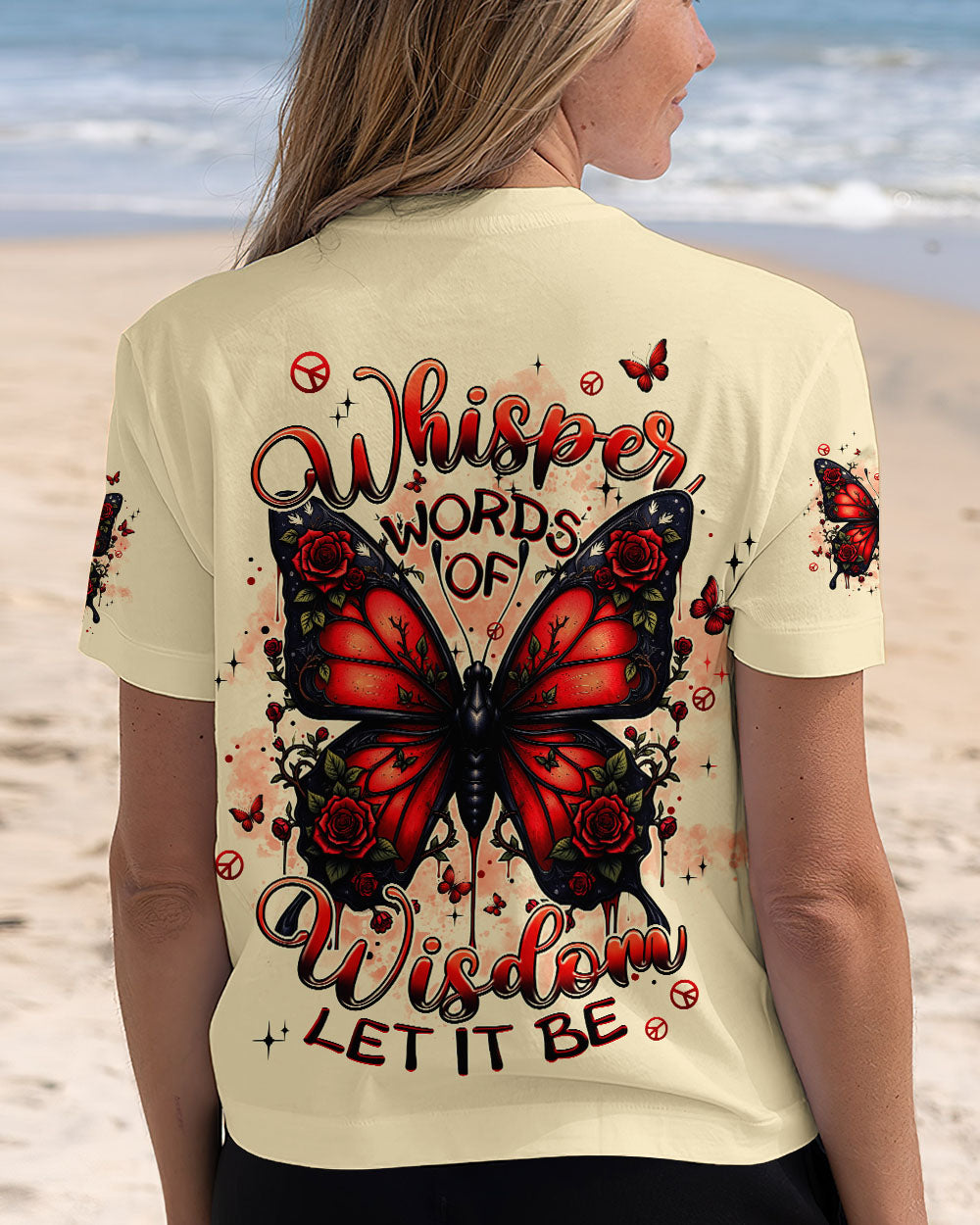 WHISPER WORDS OF WISDOM LET IT BE BUTTERFLY ALL OVER PRINT - TYPQ2607252