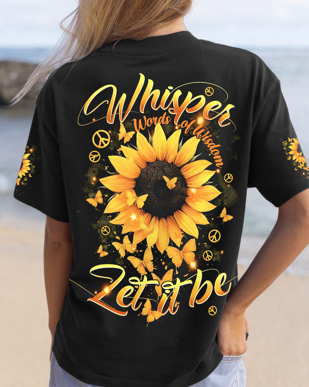 WHISPER WORDS OF WISDOM LET IT BE SUNFLOWER ALL OVER PRINT - TYPQ2609251