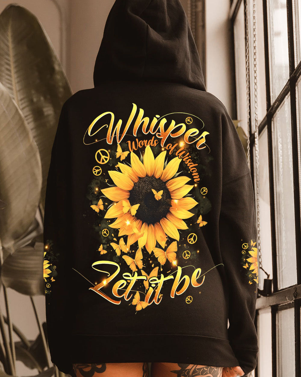 WHISPER WORDS OF WISDOM LET IT BE SUNFLOWER ALL OVER PRINT - TYPQ2609251