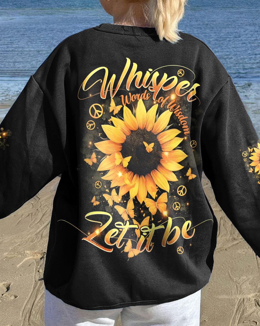 WHISPER WORDS OF WISDOM LET IT BE SUNFLOWER ALL OVER PRINT - TYPQ2609251