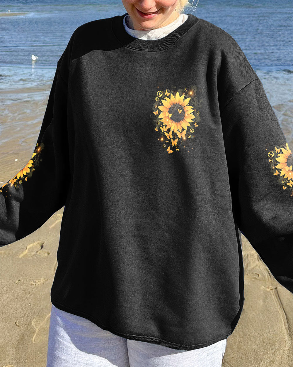 WHISPER WORDS OF WISDOM LET IT BE SUNFLOWER ALL OVER PRINT - TYPQ2609251