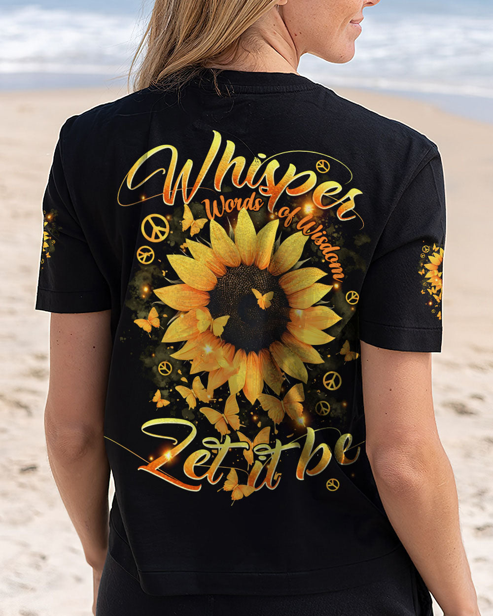 WHISPER WORDS OF WISDOM LET IT BE SUNFLOWER ALL OVER PRINT - TYPQ2609251