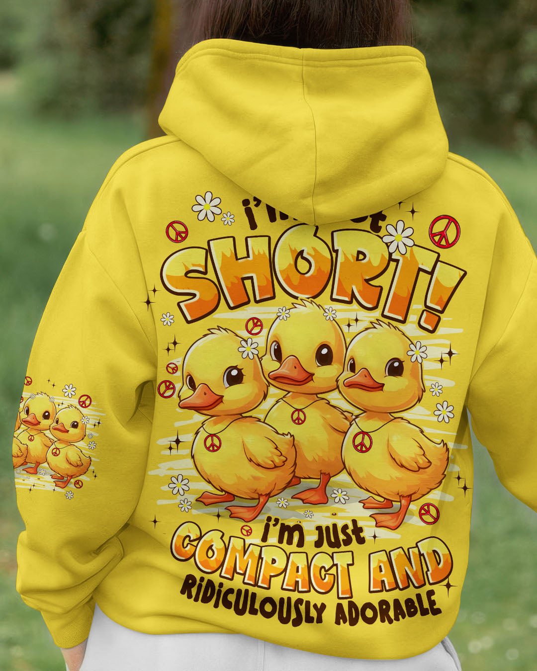 I'M NOT SHORT DUCKS ALL OVER PRINT - TYPQ2708252