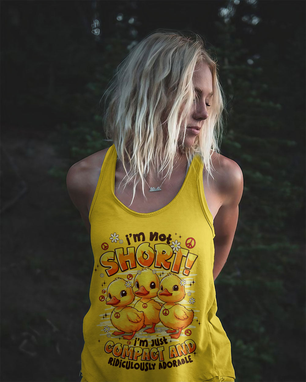 I'M NOT SHORT DUCKS ALL OVER PRINT - TYPQ2708252