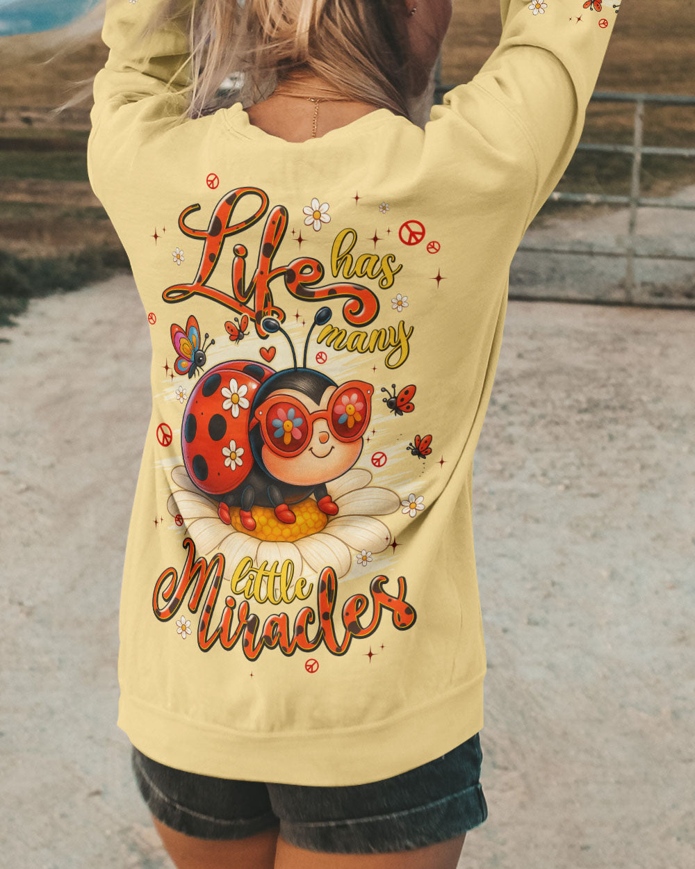 LIFE HAS MANY LITTLE MIRACLES LADYBUG ALL OVER PRINT - TYPQ2806251