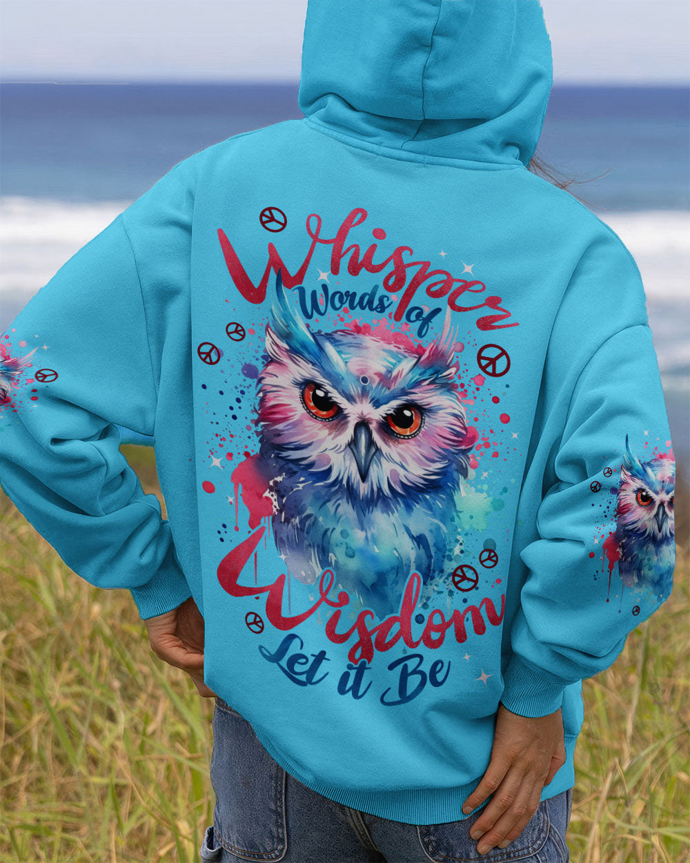 WHISPER WORDS OF WISDOM LET IT BE OWL ALL OVER PRINT - TYPQ2810251