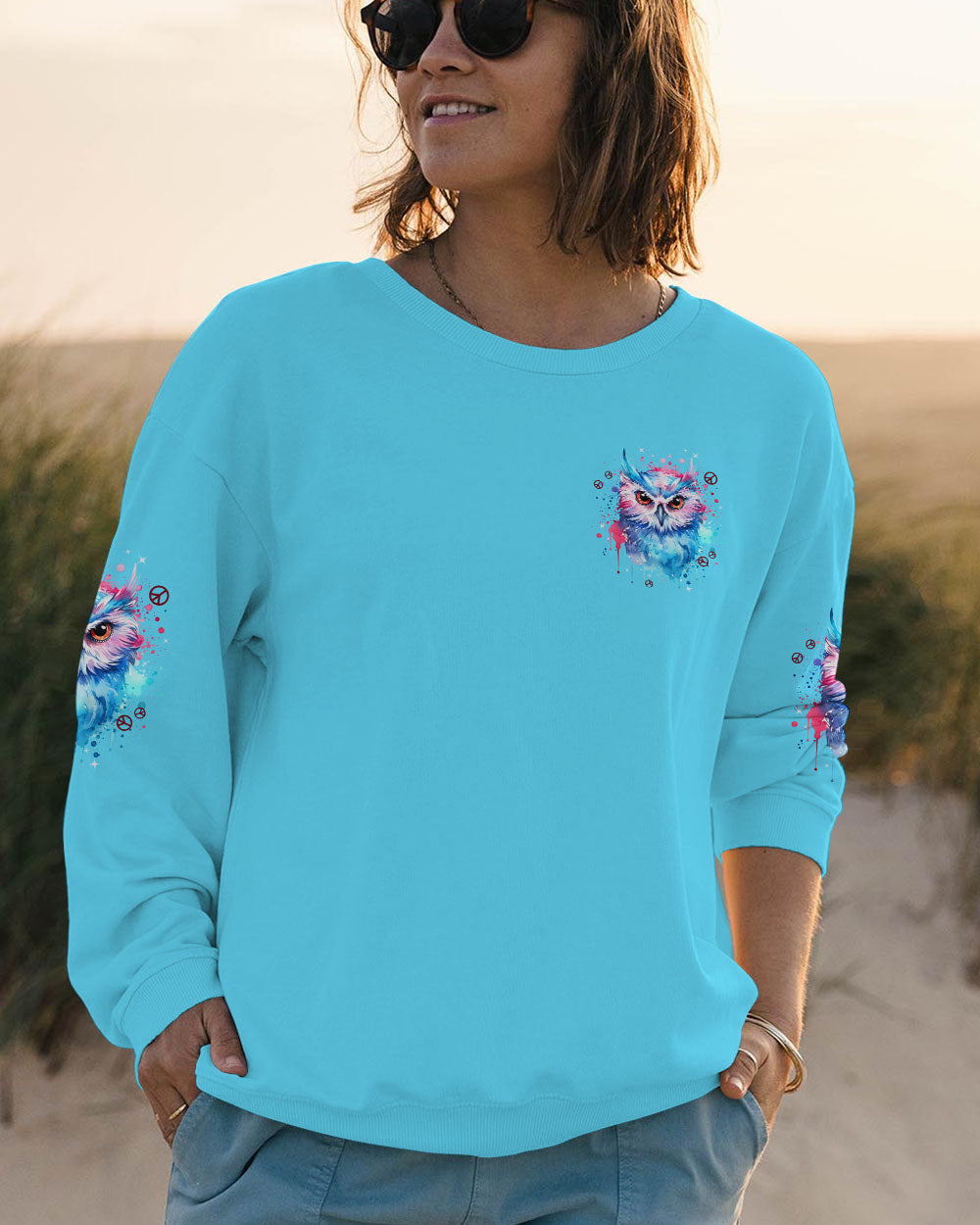 WHISPER WORDS OF WISDOM LET IT BE OWL ALL OVER PRINT - TYPQ2810251