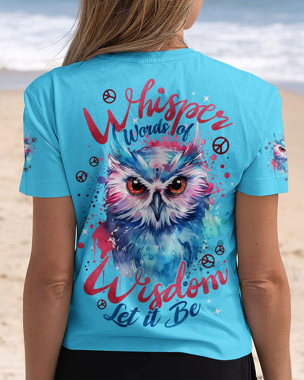 WHISPER WORDS OF WISDOM LET IT BE OWL ALL OVER PRINT - TYPQ2810251