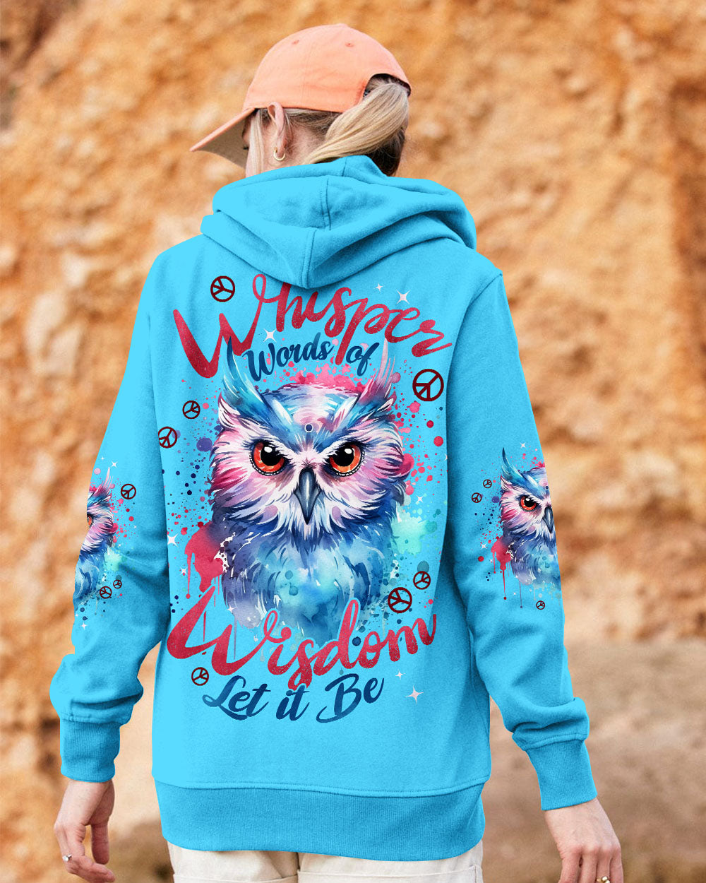 WHISPER WORDS OF WISDOM LET IT BE OWL ALL OVER PRINT - TYPQ2810251