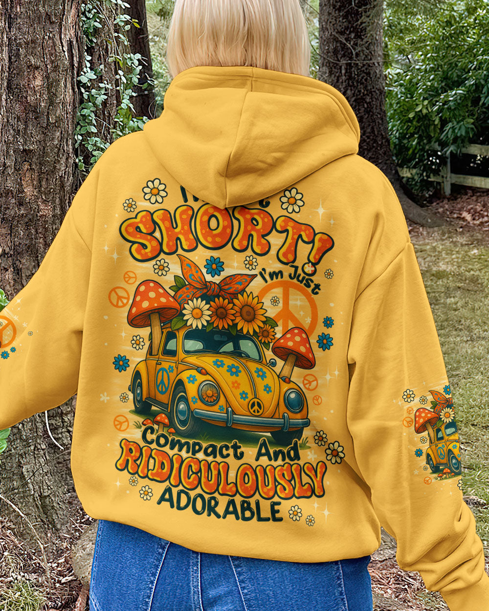 I'M NOT SHORT HIPPIE CAR ALL OVER PRINT - TYPQ2908253