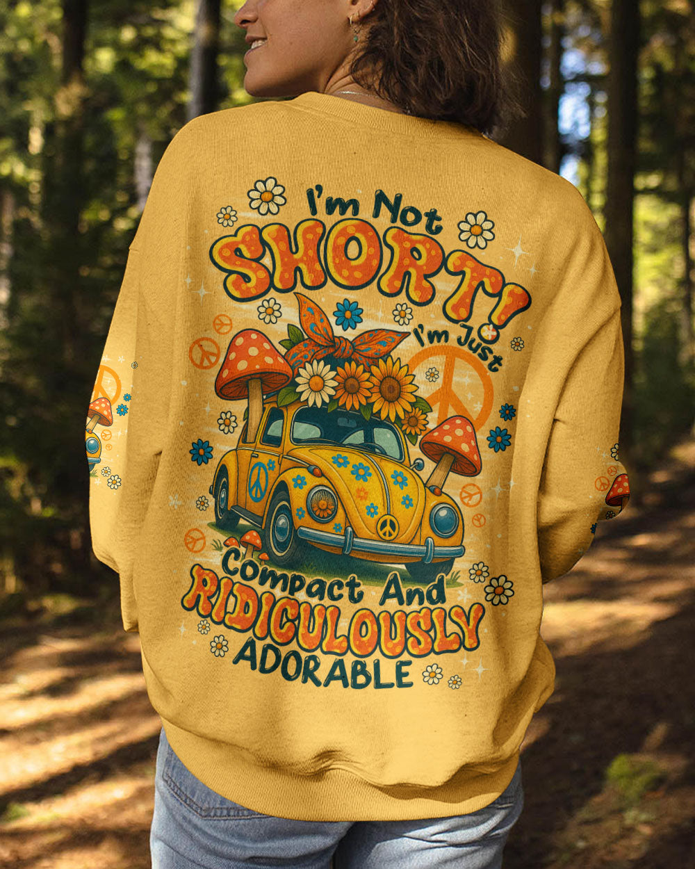 I'M NOT SHORT HIPPIE CAR ALL OVER PRINT - TYPQ2908253