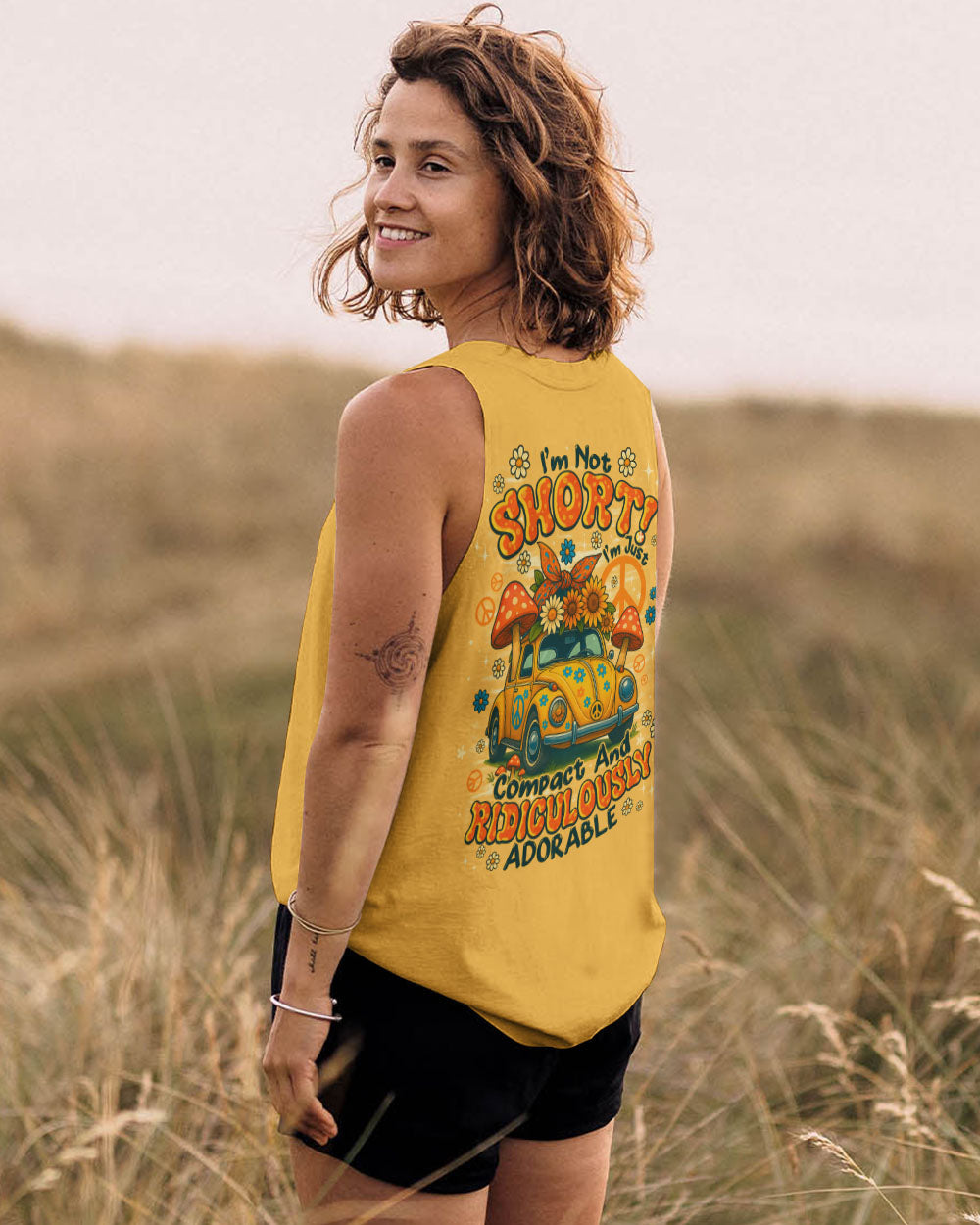 I'M NOT SHORT HIPPIE CAR ALL OVER PRINT - TYPQ2908253