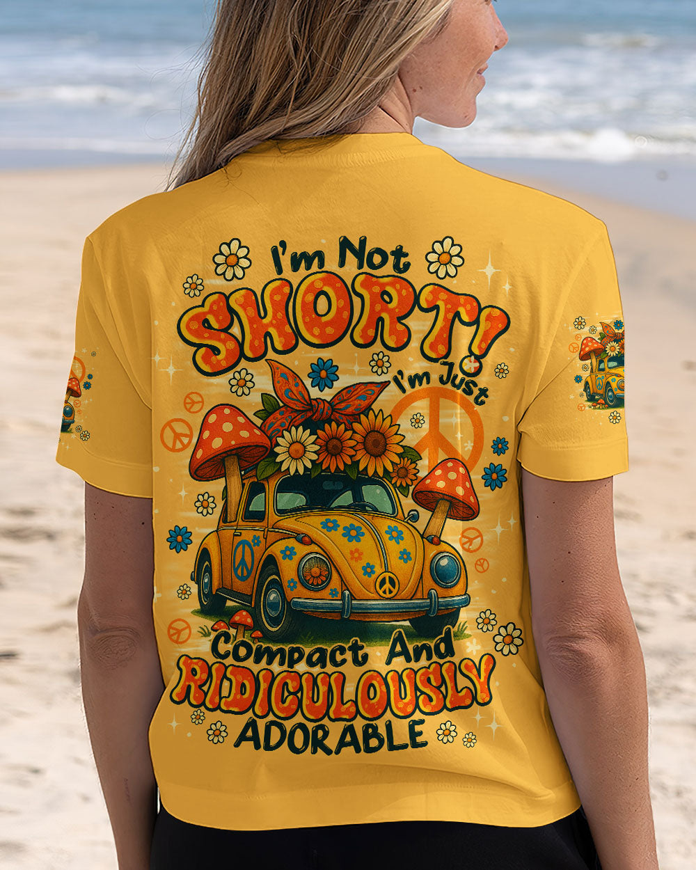I'M NOT SHORT HIPPIE CAR ALL OVER PRINT - TYPQ2908253