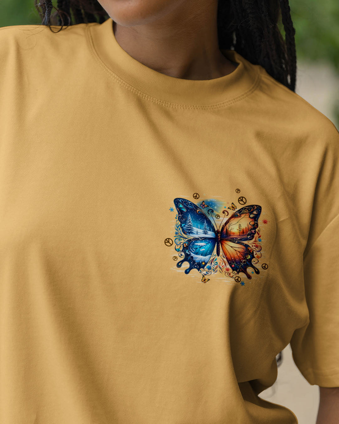 JUST BELIEVE BUTTERFLY ALL OVER PRINT - TYPQ2910251