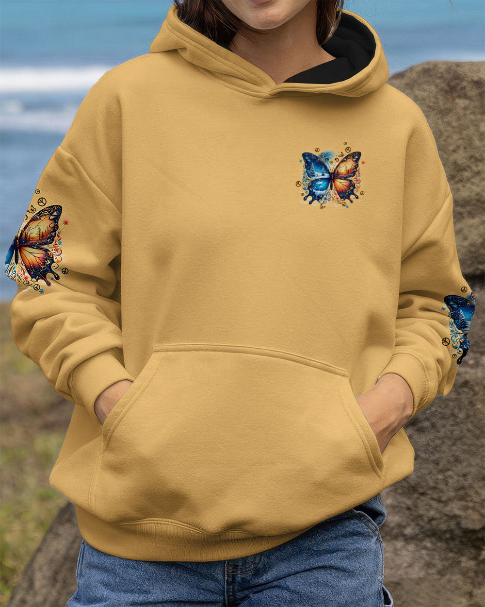 JUST BELIEVE BUTTERFLY ALL OVER PRINT - TYPQ2910251