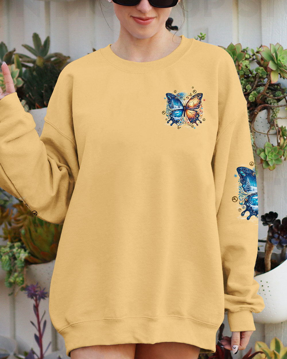JUST BELIEVE BUTTERFLY ALL OVER PRINT - TYPQ2910251