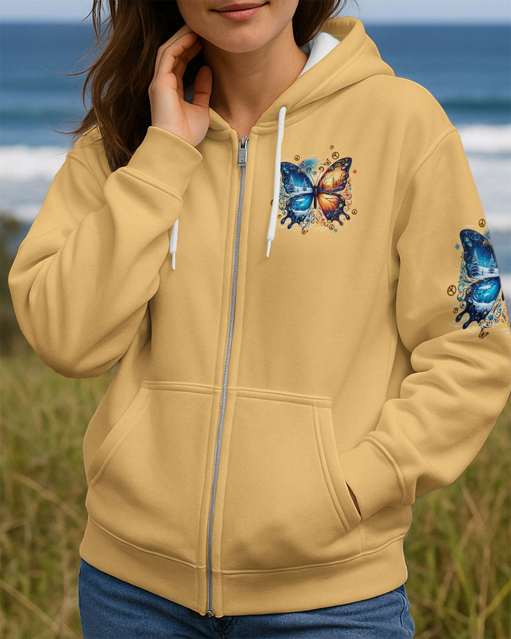 JUST BELIEVE BUTTERFLY ALL OVER PRINT - TYPQ2910251