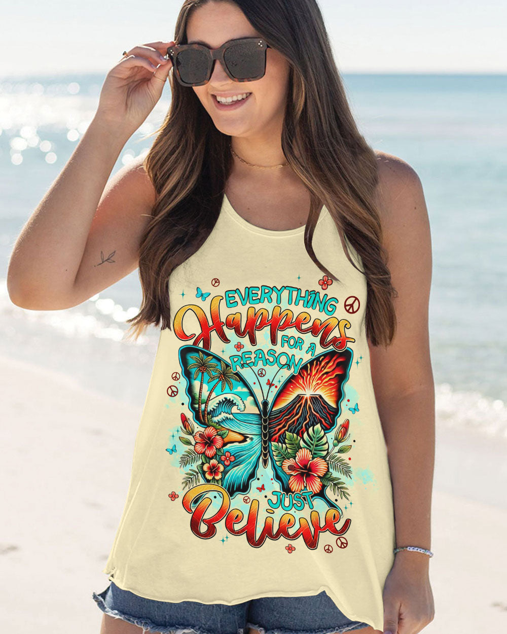 JUST BELIEVE BUTTERFLY ALL OVER PRINT - TYPQ3007251