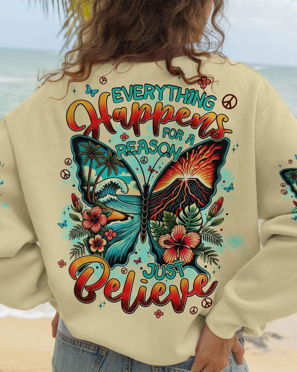 JUST BELIEVE BUTTERFLY ALL OVER PRINT - TYPQ3007251