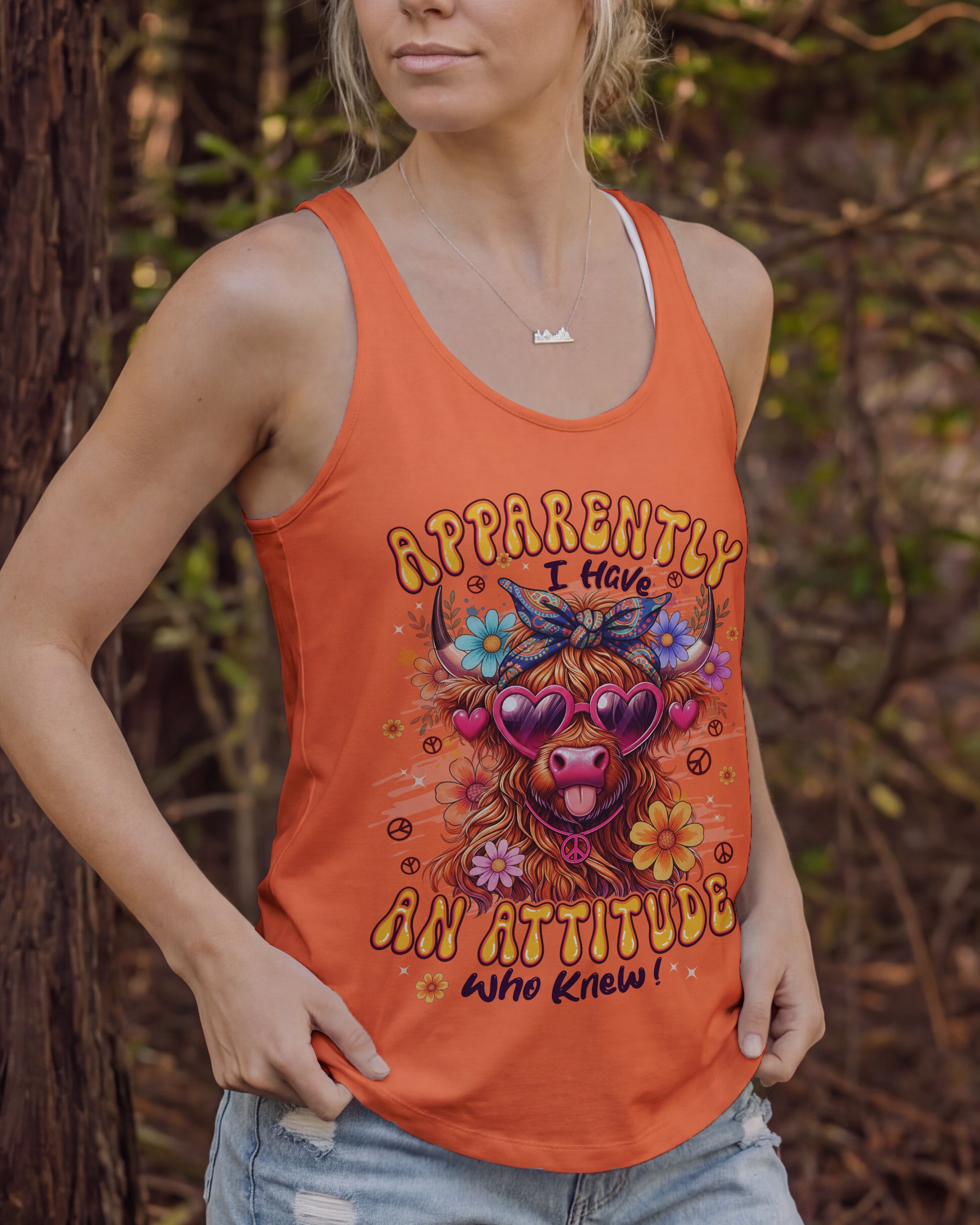APPARENTLY I HAVE AN ATTITUDE WHO KNEW COW ALL OVER PRINT - TYPQ3012251