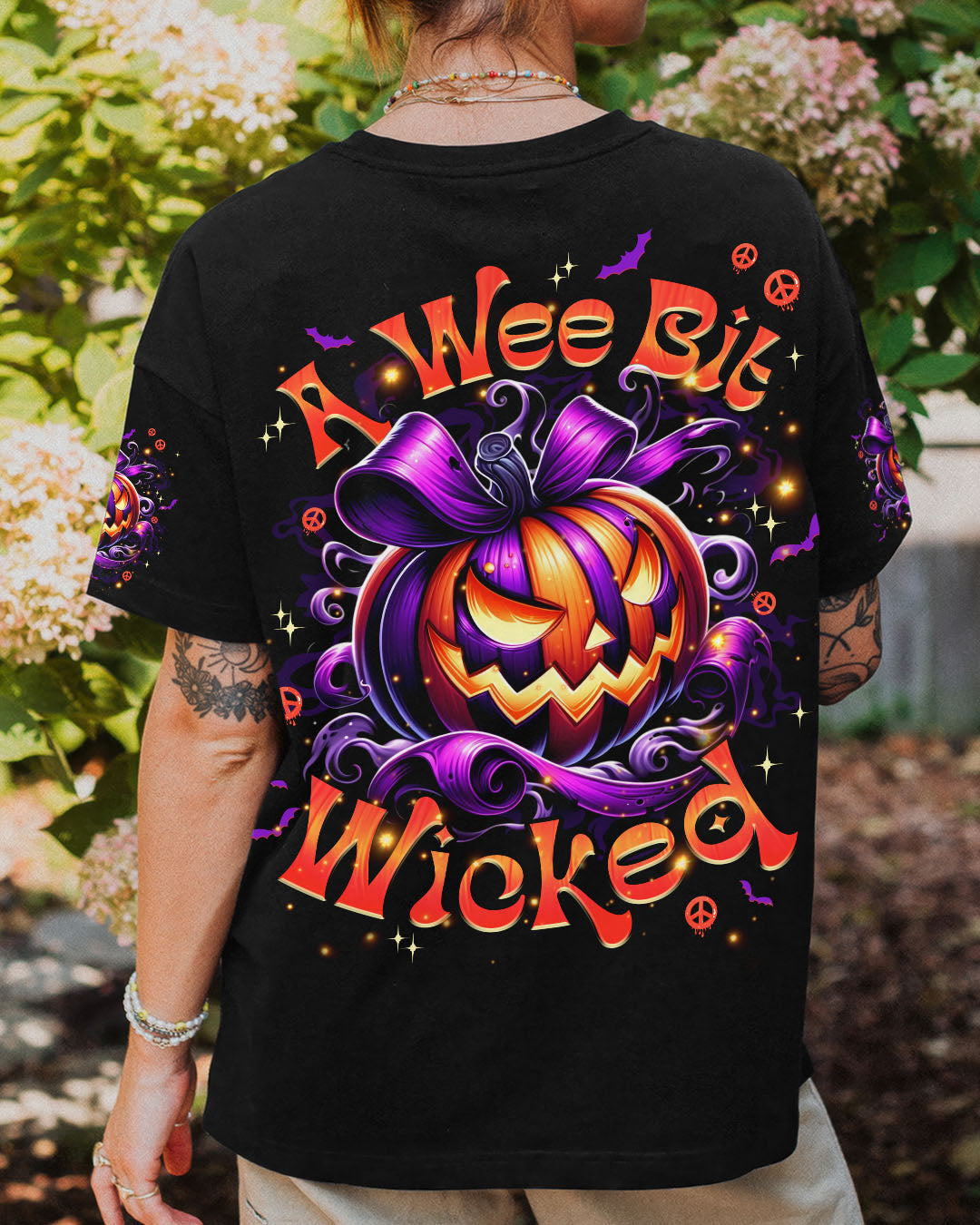A WEE BIT WICKED PUMPKIN HALLOWEEN ALL OVER PRINT - TYPQ3107251