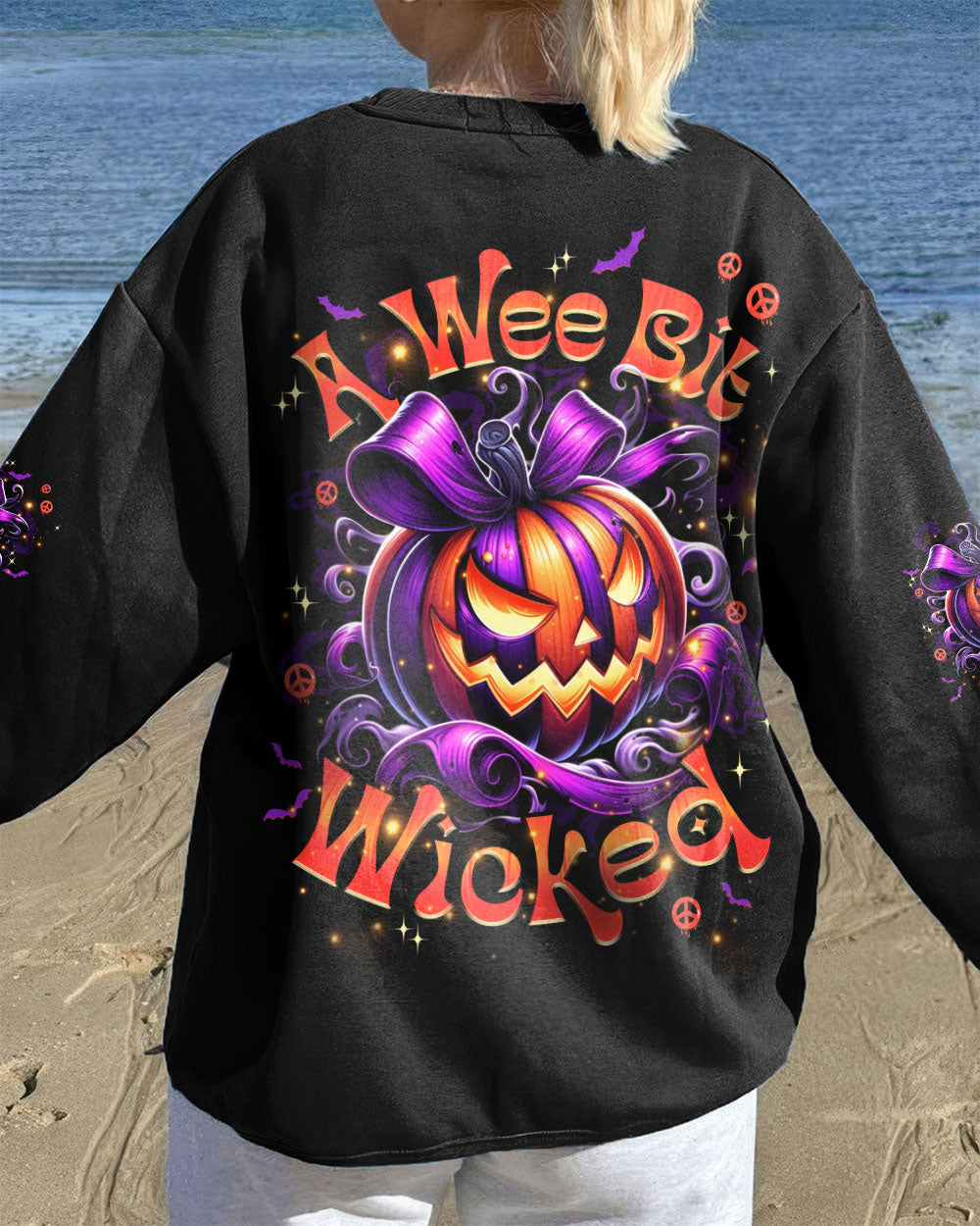 A WEE BIT WICKED PUMPKIN HALLOWEEN ALL OVER PRINT - TYPQ3107251